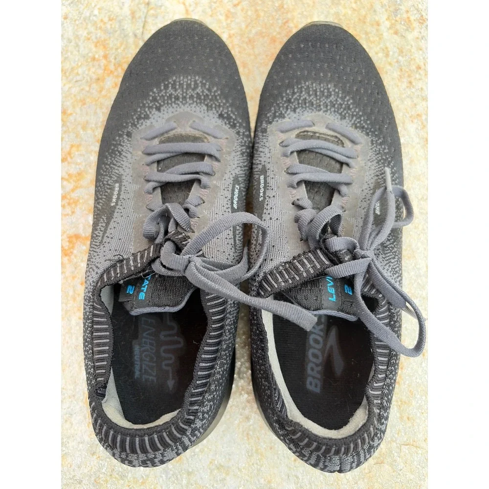 Brooks Levitate 2 Mens Running Shoes Black Grey 1102901D038 DNA AMP Sneaker